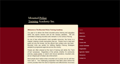 Desktop Screenshot of mountedpolicetrainingacademy.com