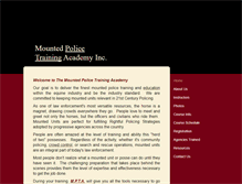 Tablet Screenshot of mountedpolicetrainingacademy.com